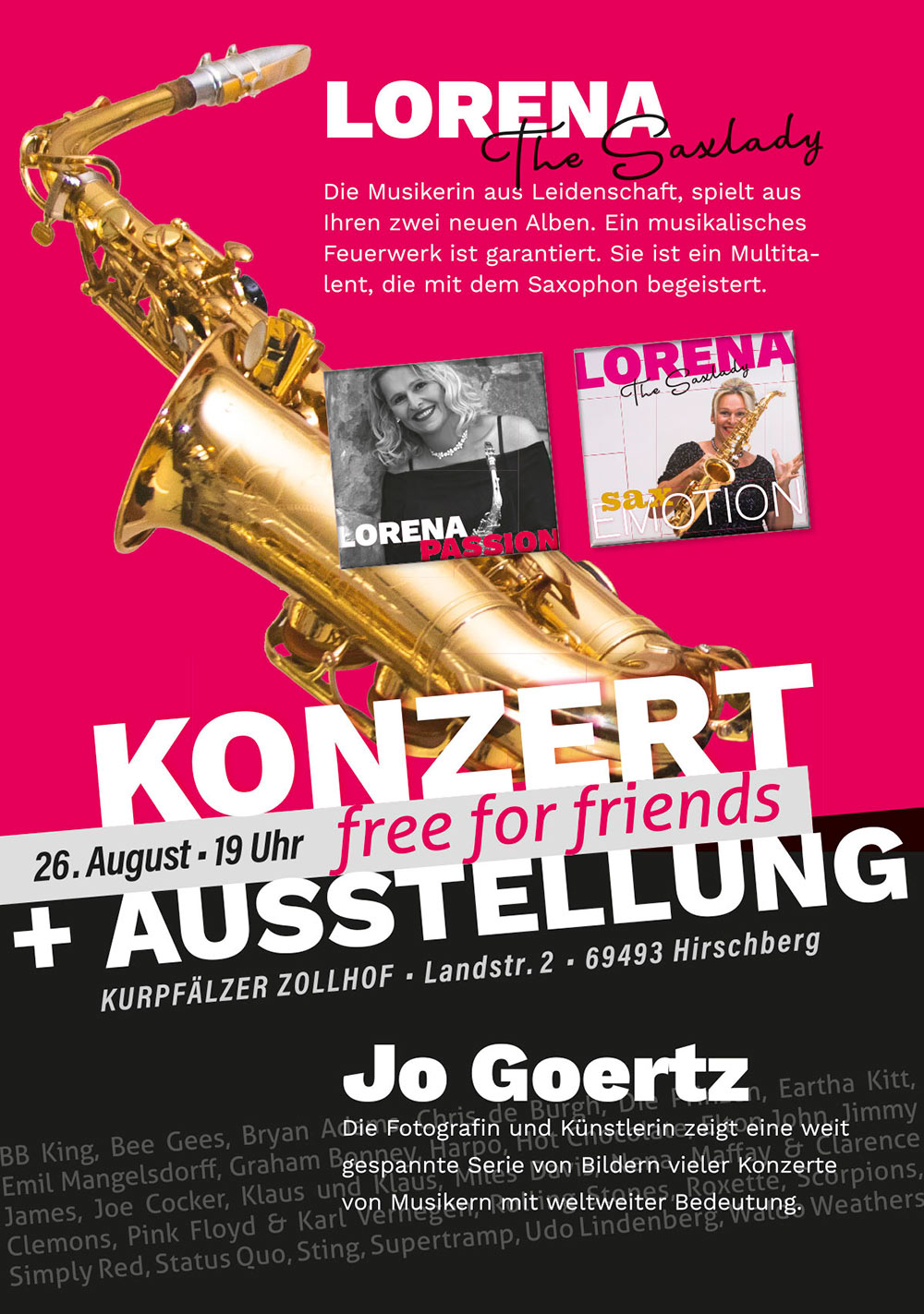 Lorena Konzert und Goertz Ausstellung